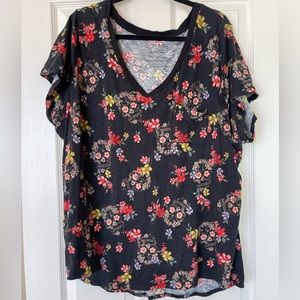 Torrid Classic Fit V Neck Pocket Tee